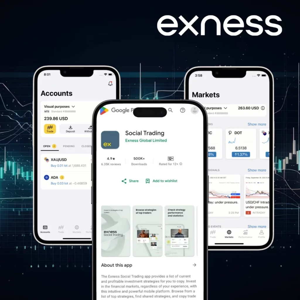 تطبيق Exness على أندرويد
