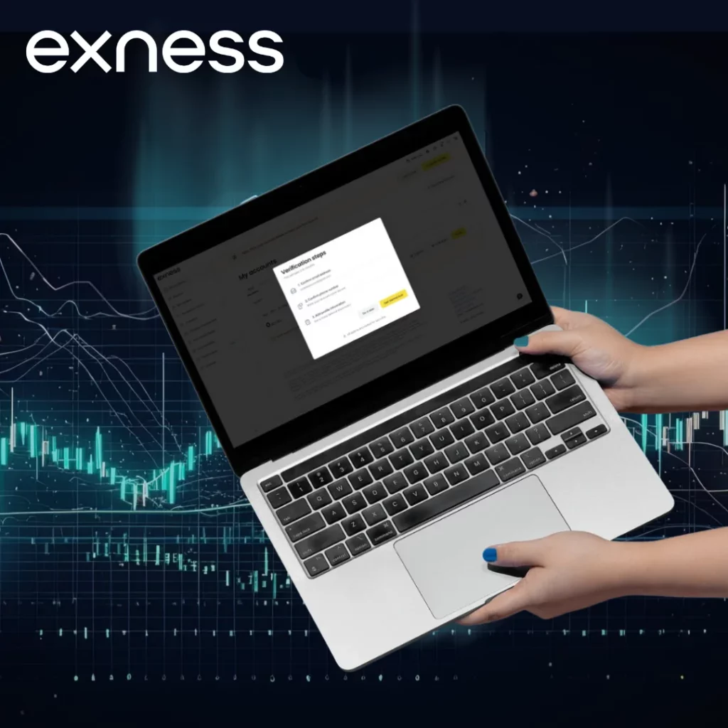 Güvenlik girişi Exness ticaret hesabı