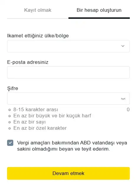 Exness'e Para Yatırma